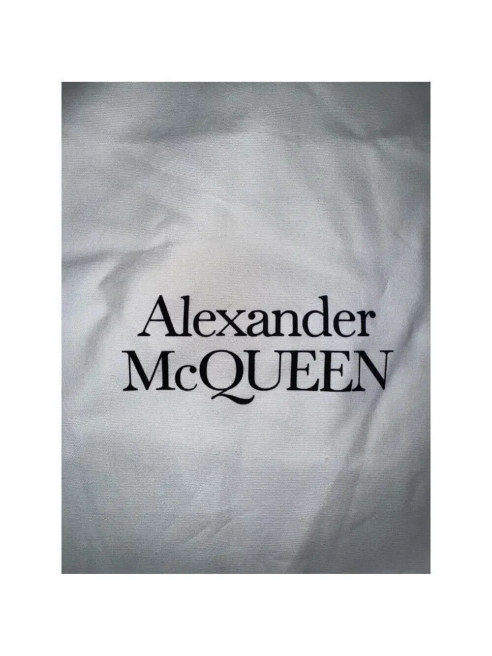 Alexander McQueen Large White Dust Bag Red Drawstring Shoe Bag Storage